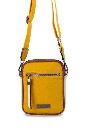 PHONEBAG / PORTA CELULAR GIONA - MOSTAZA MANTECA Y HABANO